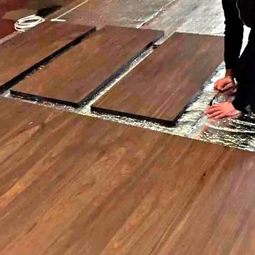 FLOAT Pedane riscaldanti modulari con finiture legno